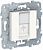 Unica New Белый Лицевая панель RJ45 KEYSTONE/SYSTIMAX (NU546118)