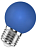 Лампа светодиодная FL-LED DECO-GL45 1W E27    BLUE     230V  E27 синий 608222