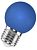 Лампа светодиодная FL-LED DECO-GL45 1W E27    BLUE     230V  E27 синий 608222