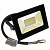Прожектор светодиодный FL-LED Light-PAD   10W Plastic Black  6500К  850Лм (610942)