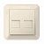 Merten M-Trend Бежевый Розетка телеф. RJ11+ комп. RJ45 кат.5е, в сборе с рамкой (MTN4566-1244)