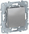 Unica New Алюминий Выключатель 1-клавишный сх.1 10 AX 250В (NU520130)